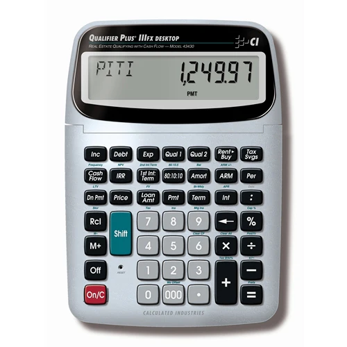 Calculated Industries 43430 Qualifier Plus IIIfx Desktop - Mactool Shop