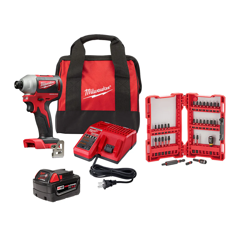 Milwaukee 2850-21XC M18 Compact Brushless 1/4