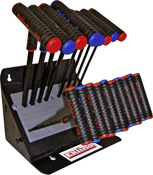Eklind 60925 Power T Key Set 11pc Inch,8pc MM,Ball Hex,stand - Mactool Shop