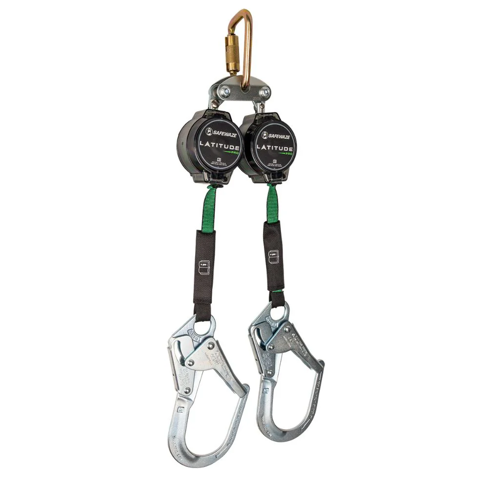 Safewaze 018-5018 Latitude Pro 7' Dual Web SRL: FS-EX313, Carabiner, Rebar Hooks - Mactool Shop