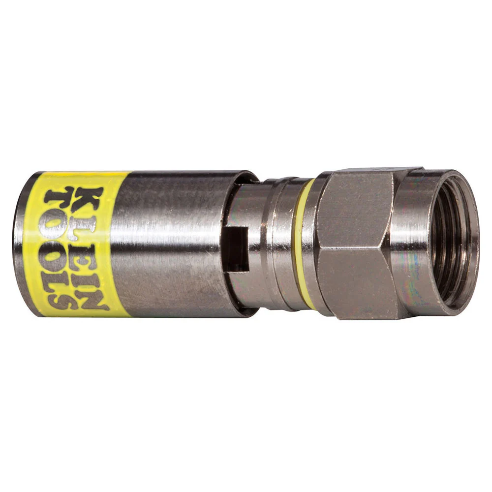 Klein Tools VDV812-606 Universal F Compression Connectors RG6/6Q 10-Pack - Mactool Shop