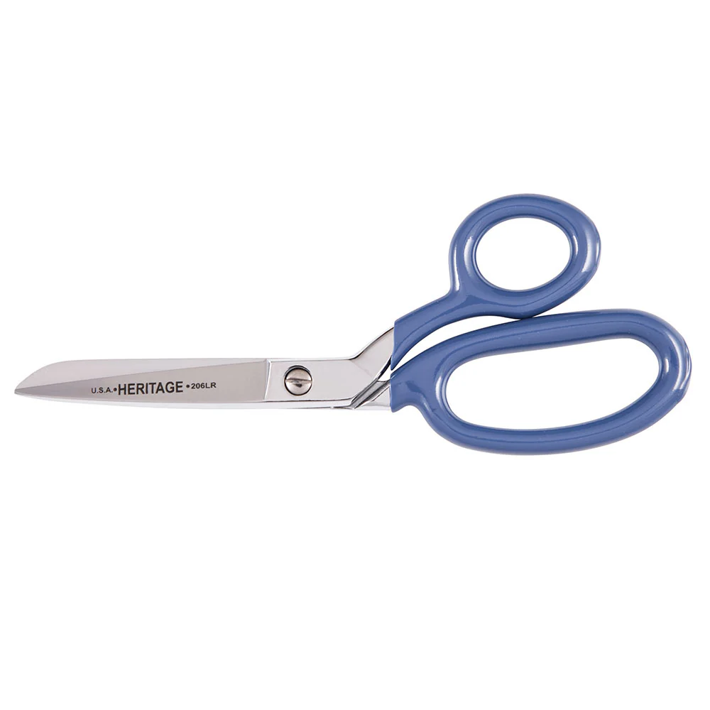 Klein 206LR Bent Trimmer, Large Ring, Blue Coating, 7