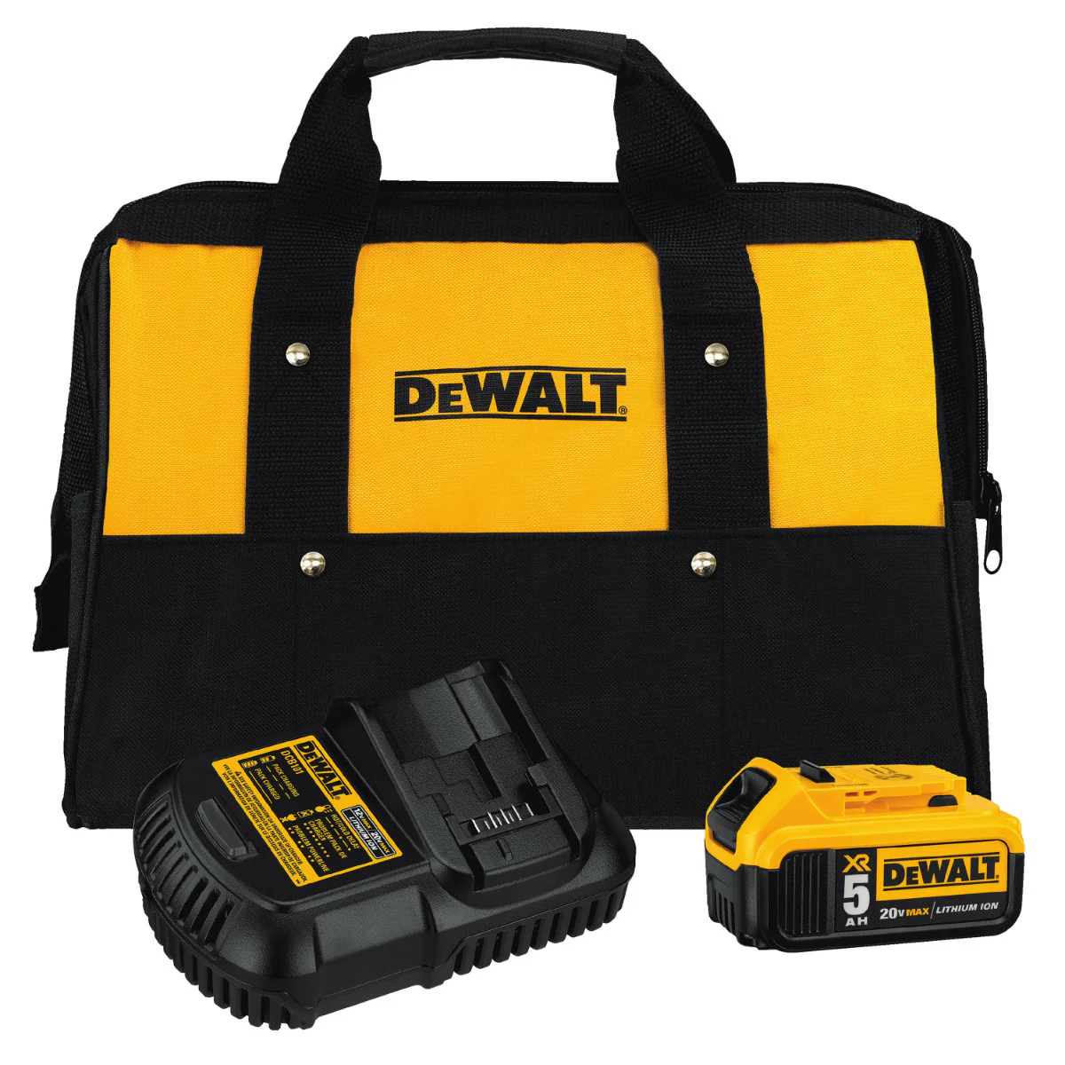 DeWalt DCB205CK 20V MAX 5.0Ah Battery Charger Kit with Bag - Mactool Shop