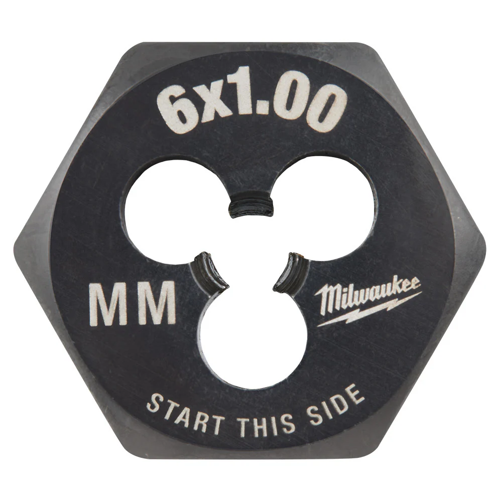 Milwaukee 49-57-5336 M6-1.00 mm 1-Inch Hex Threading Die - Mactool Shop
