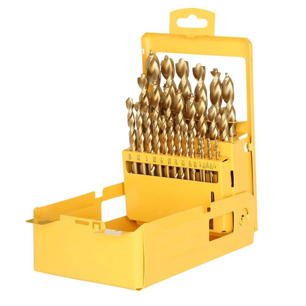 DeWalt DW1369 29-Piece Titanium Nitride Coating Pilot Point Drill Bit Set - Mactool Shop