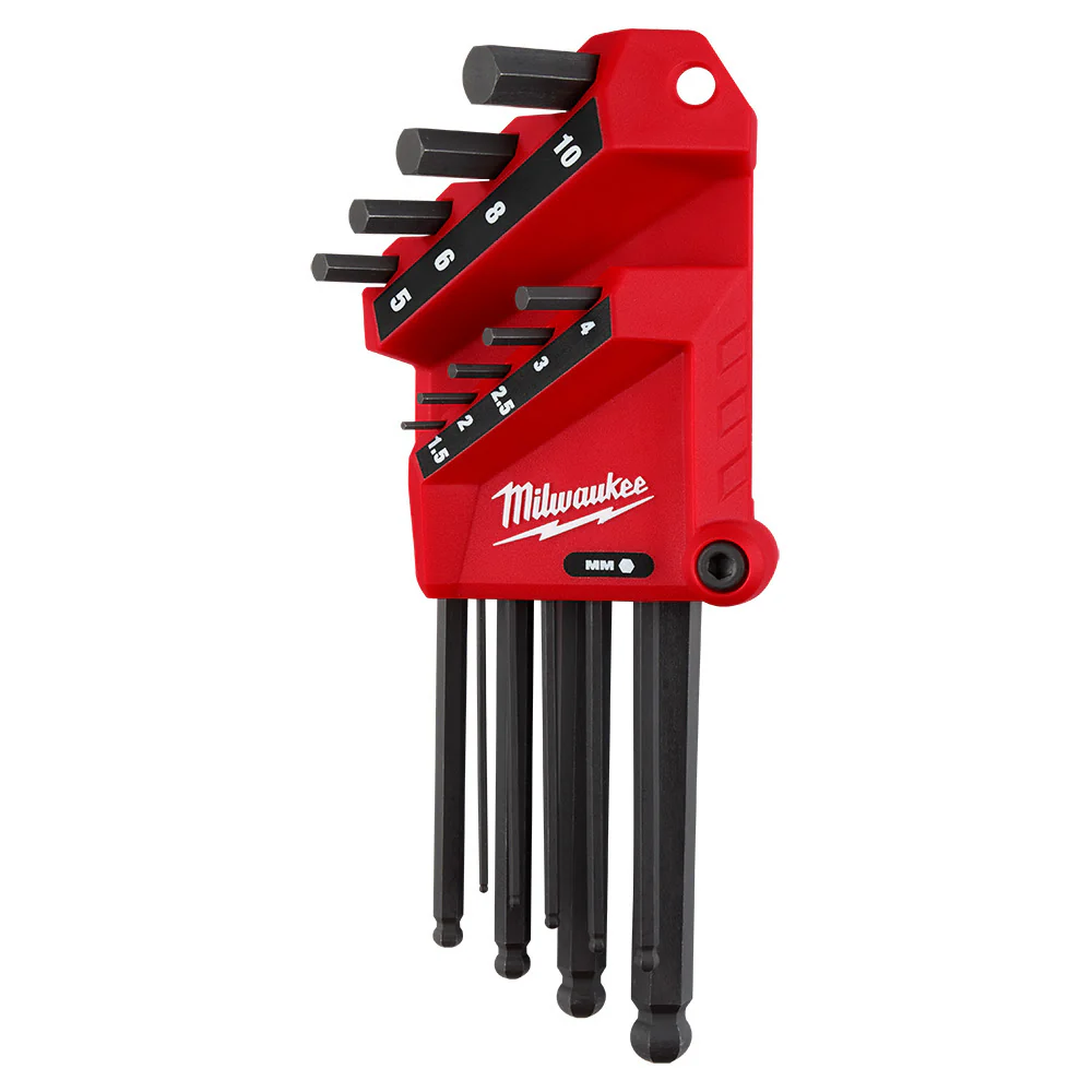 Milwaukee 48-22-2186 9-Key Ball End L-Key Set - Metric - Mactool Shop