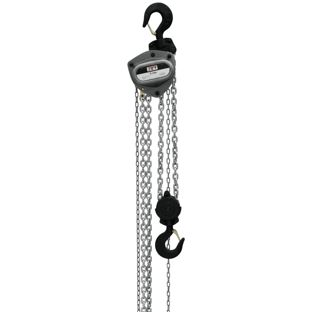 Jet JT9-208130 L-100-500WO-30 5-Ton Hand Chain Hoist 30' Lift, Overload Protection - Mactool Shop