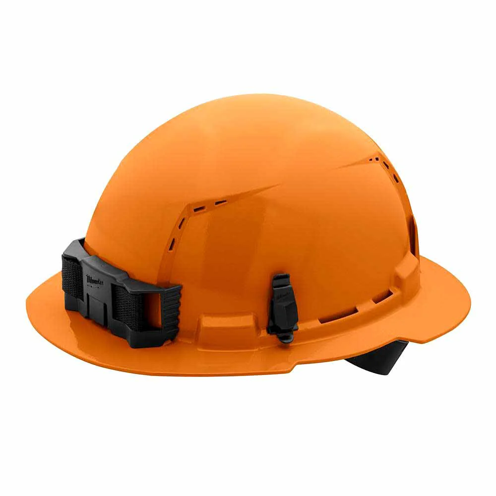 Milwaukee 48-73-1213 Orange Full Brim Vented Hard Hat with 4PT Ratcheting Suspension – Type 1 Class C - Mactool Shop