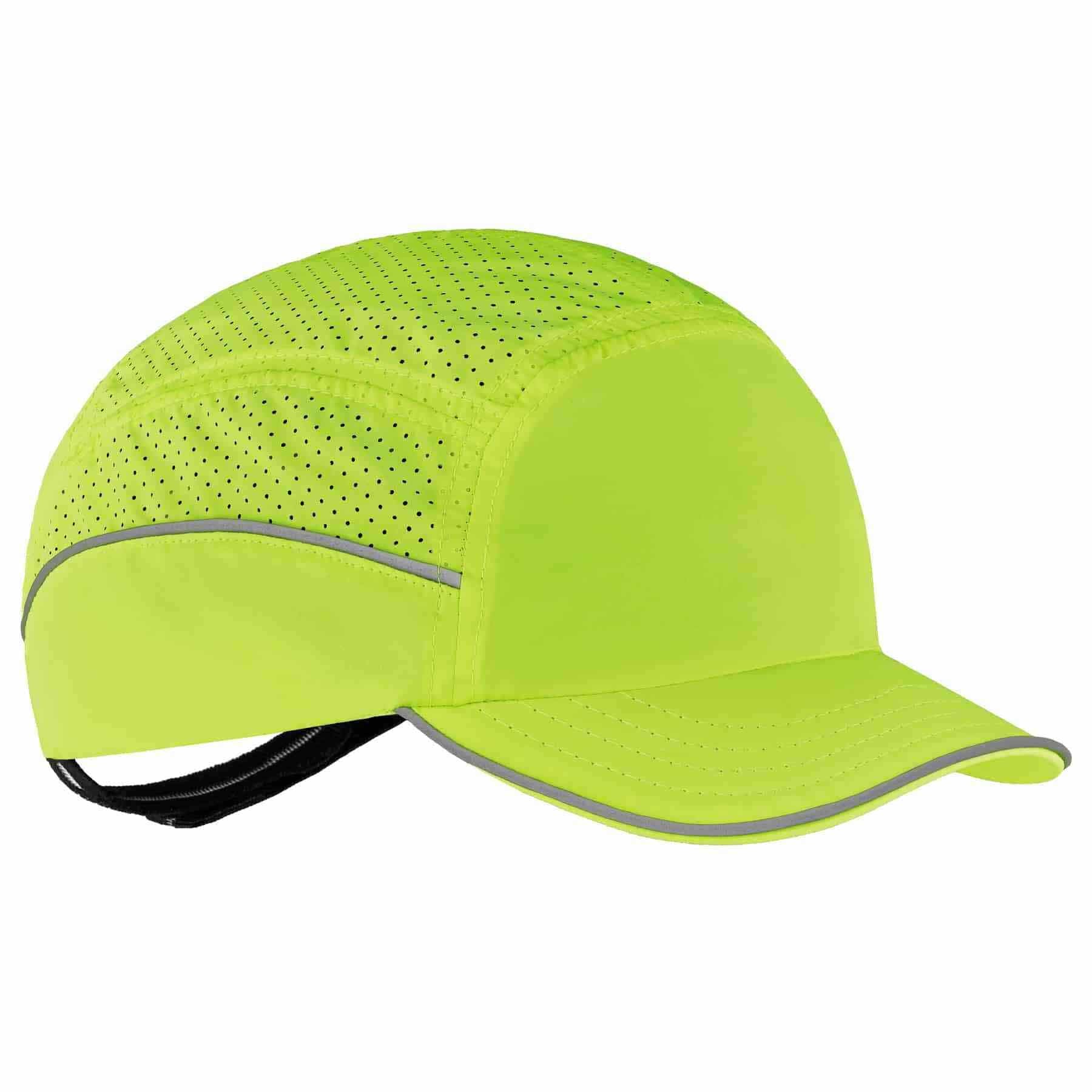 Ergodyne 23351 8955 Short Brim Lime Lightweight Bump Cap Hat - Mactool Shop