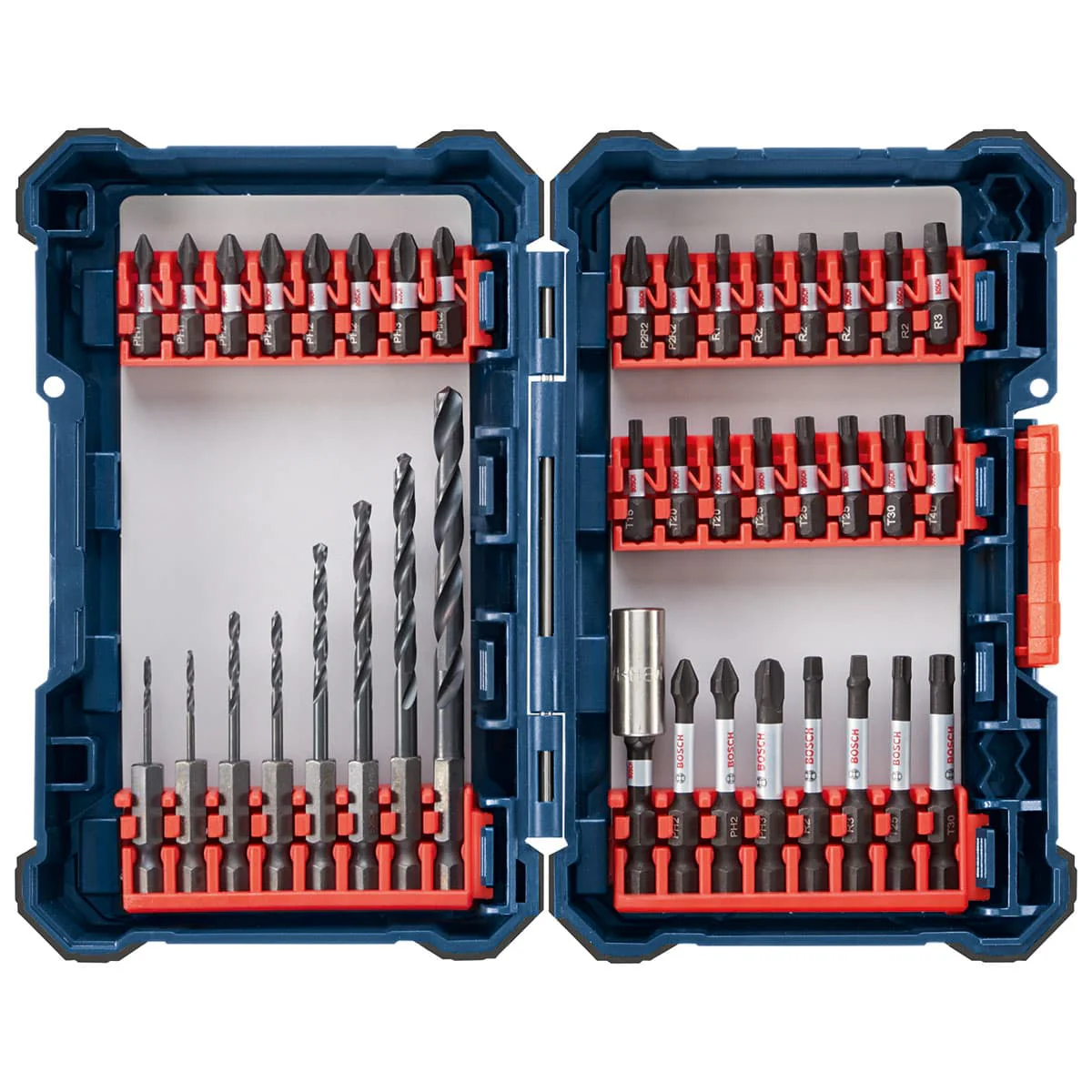Bosch DDMS40 40 pc. Impact Tough Drill Drive Custom Case System Set - Mactool Shop