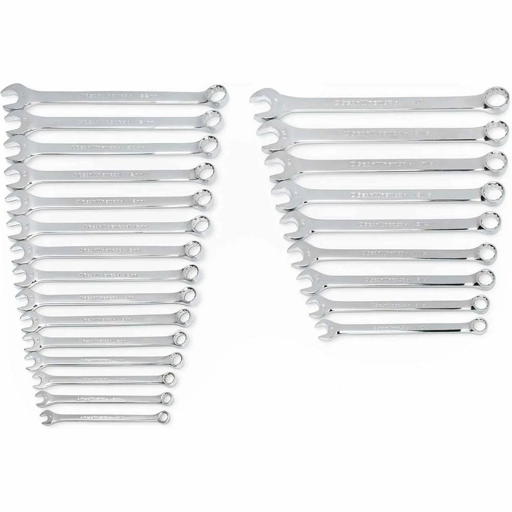 GearWrench 81900 24 Pc. 12 Point Long Pattern Combination SAE/Metric Wrench Set - Mactool Shop