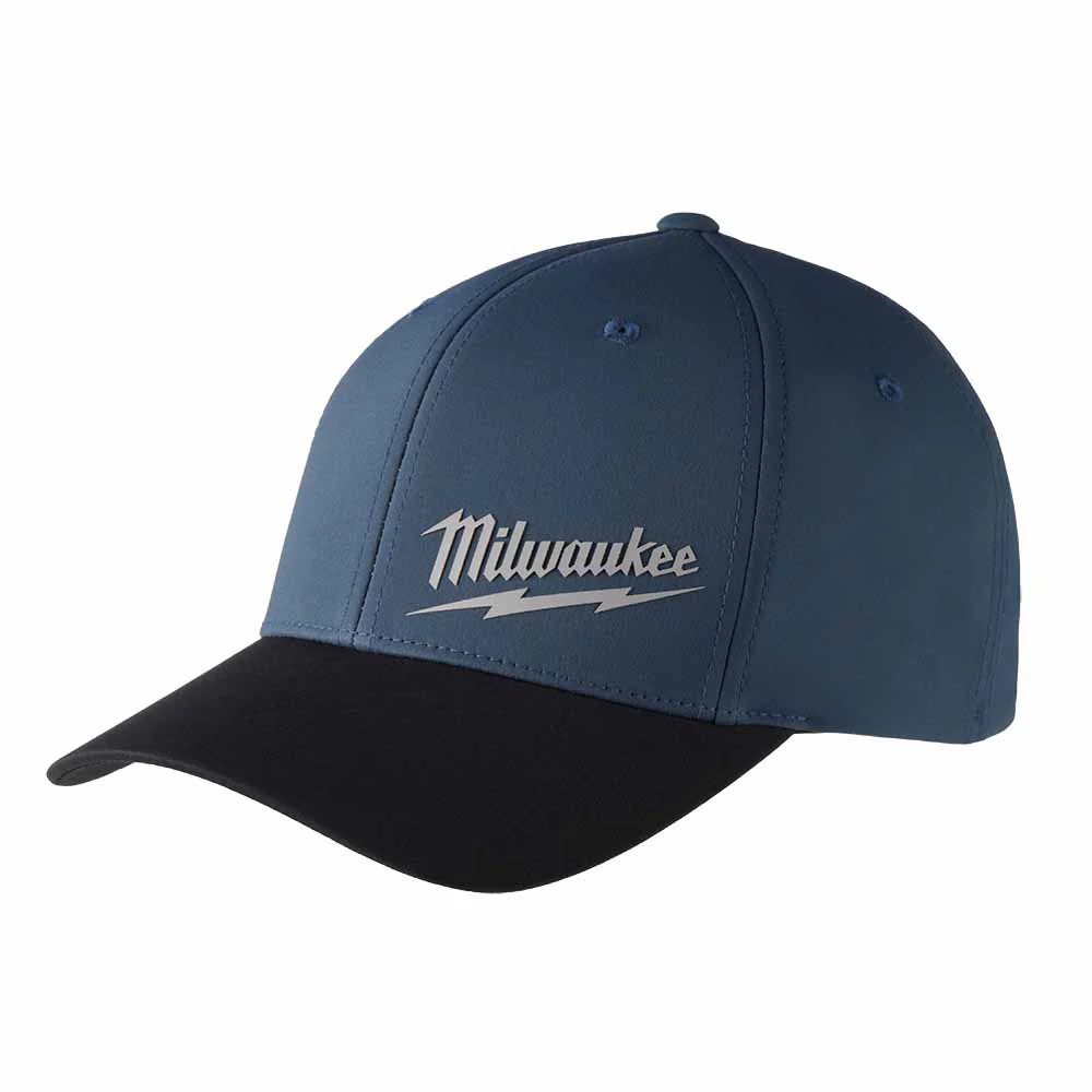 Milwaukee 507BL WORKSKIN Performance Fitted Hat - Blue - Mactool Shop