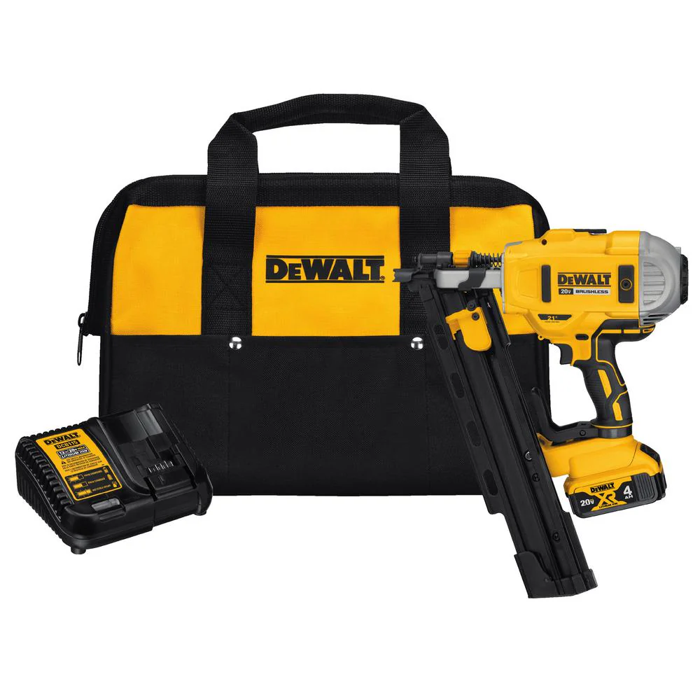DeWalt DCN21PLM1 20V MAX* 21° Plastic Collated Cordless Framing Nailer Kit - Mactool Shop