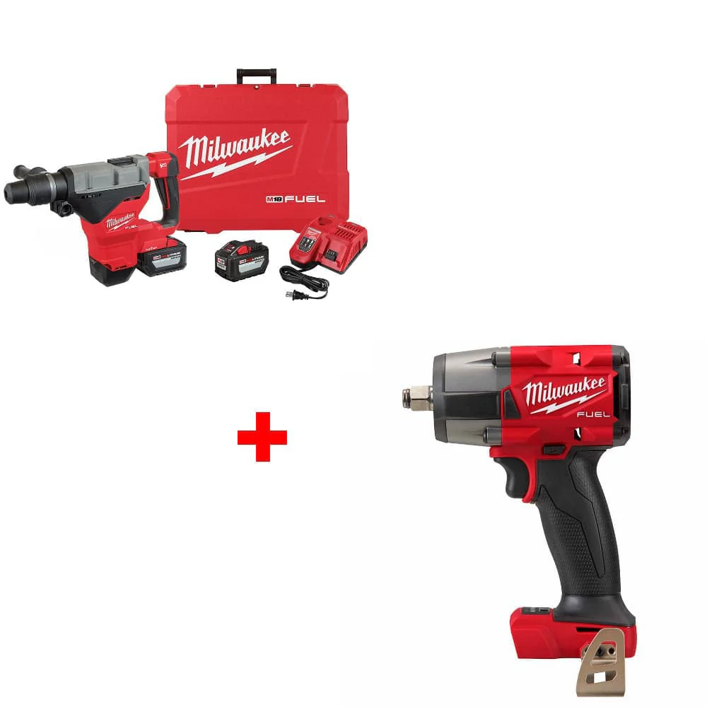 Milwaukee 2718-22HD M18 FUEL Rotary Hammer Kit w/ FREE 2962-20 Impact Wrench - Mactool Shop