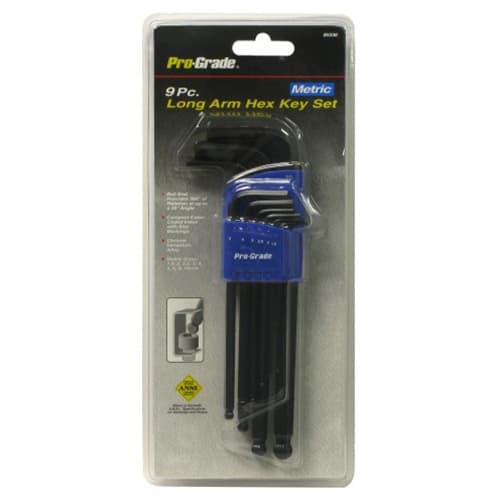 Allied 85336 9 Piece Metric Long Arm Ball End Hex Key Set - Mactool Shop