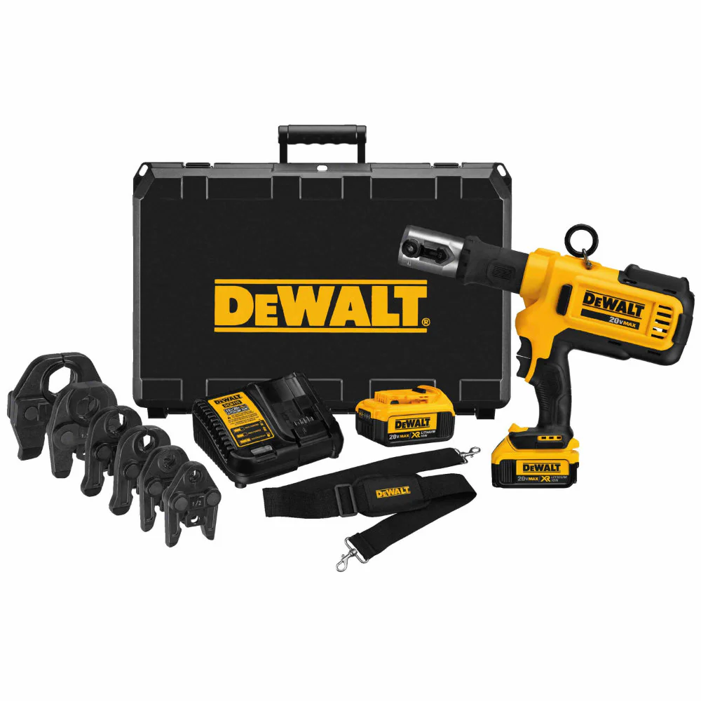 DeWalt DCE200M2K 20V MAX Copper Pipe Crimp Tool Kit with 1/2