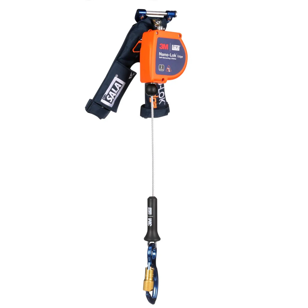 DBI Sala 3500289 Nano-Lok Edge Self-Retracting Lifeline with Quick Connect, Cable, Aluminum Carabiner, 8 ft., Class 2 - Mactool Shop