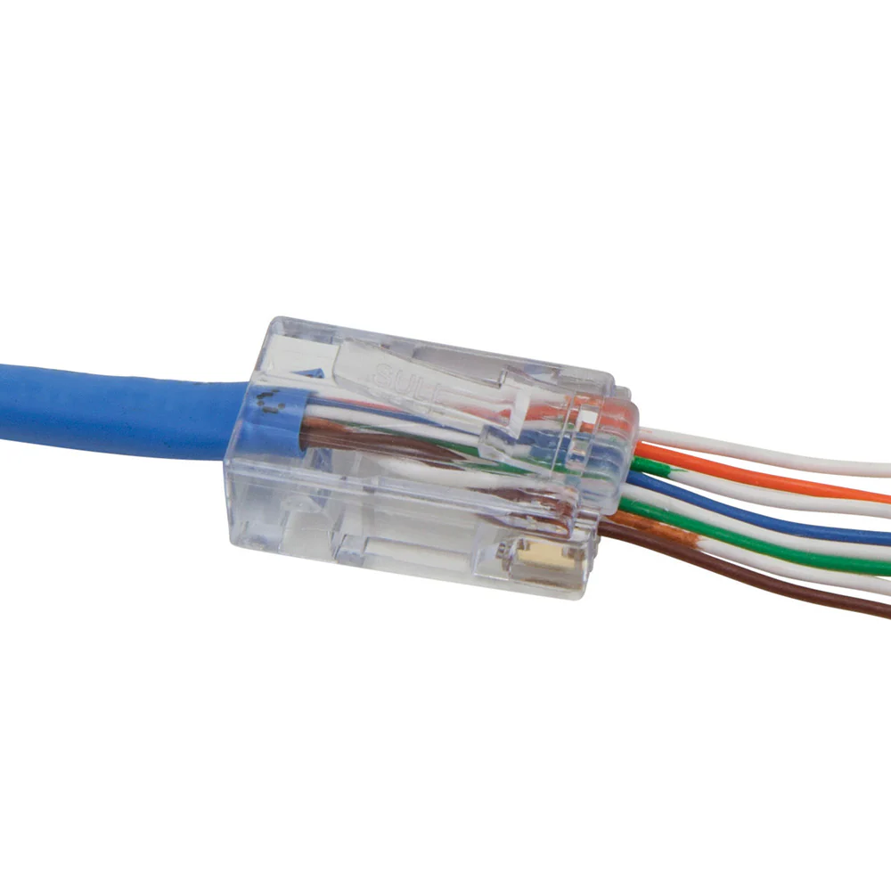 Klein VDV826-703 Pass-Thru Modular Data Plug, CAT6, 50 Pk - Mactool Shop