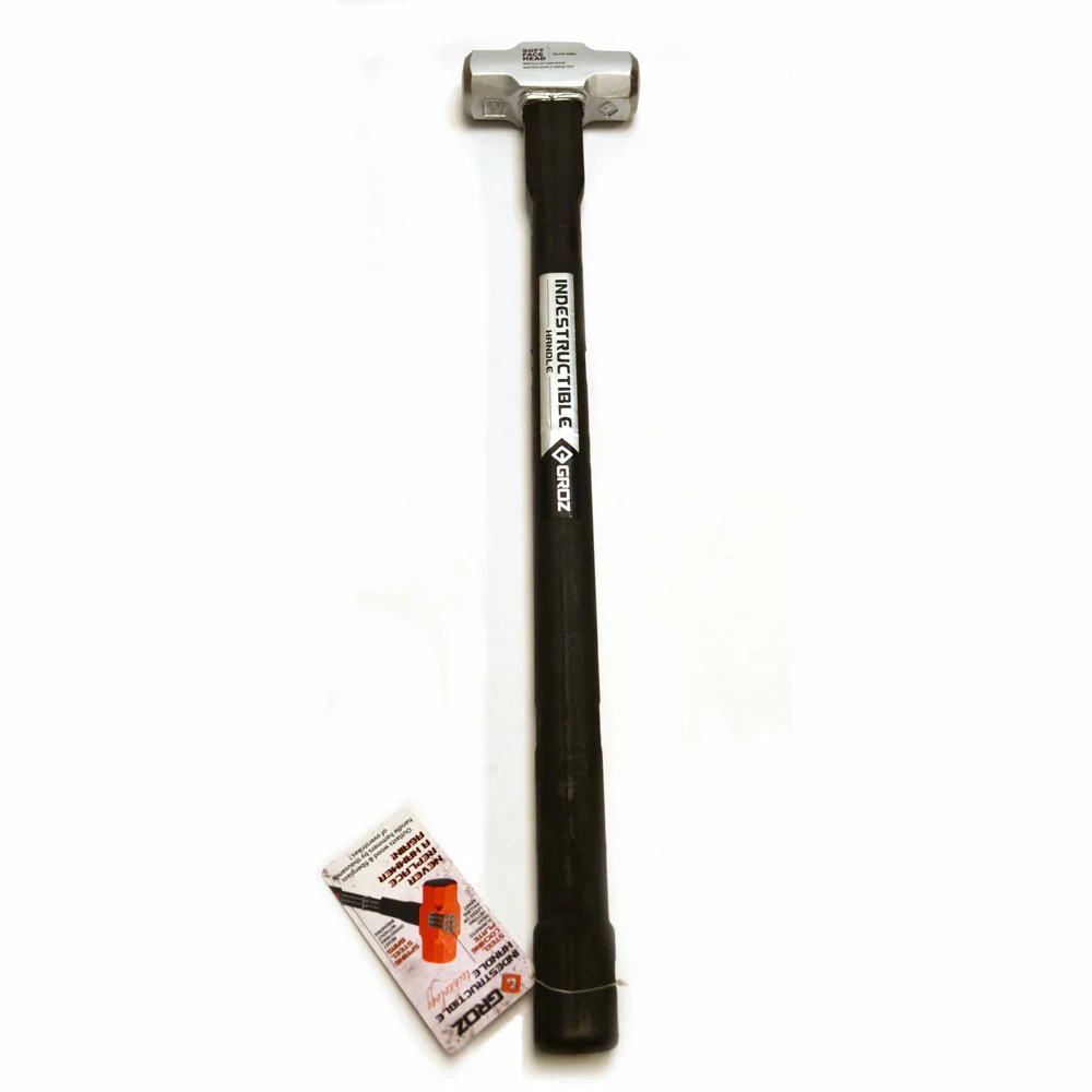 Groz 34560 Indestructible Handle Soft Face Sledge Hammer, 6Lb, 30