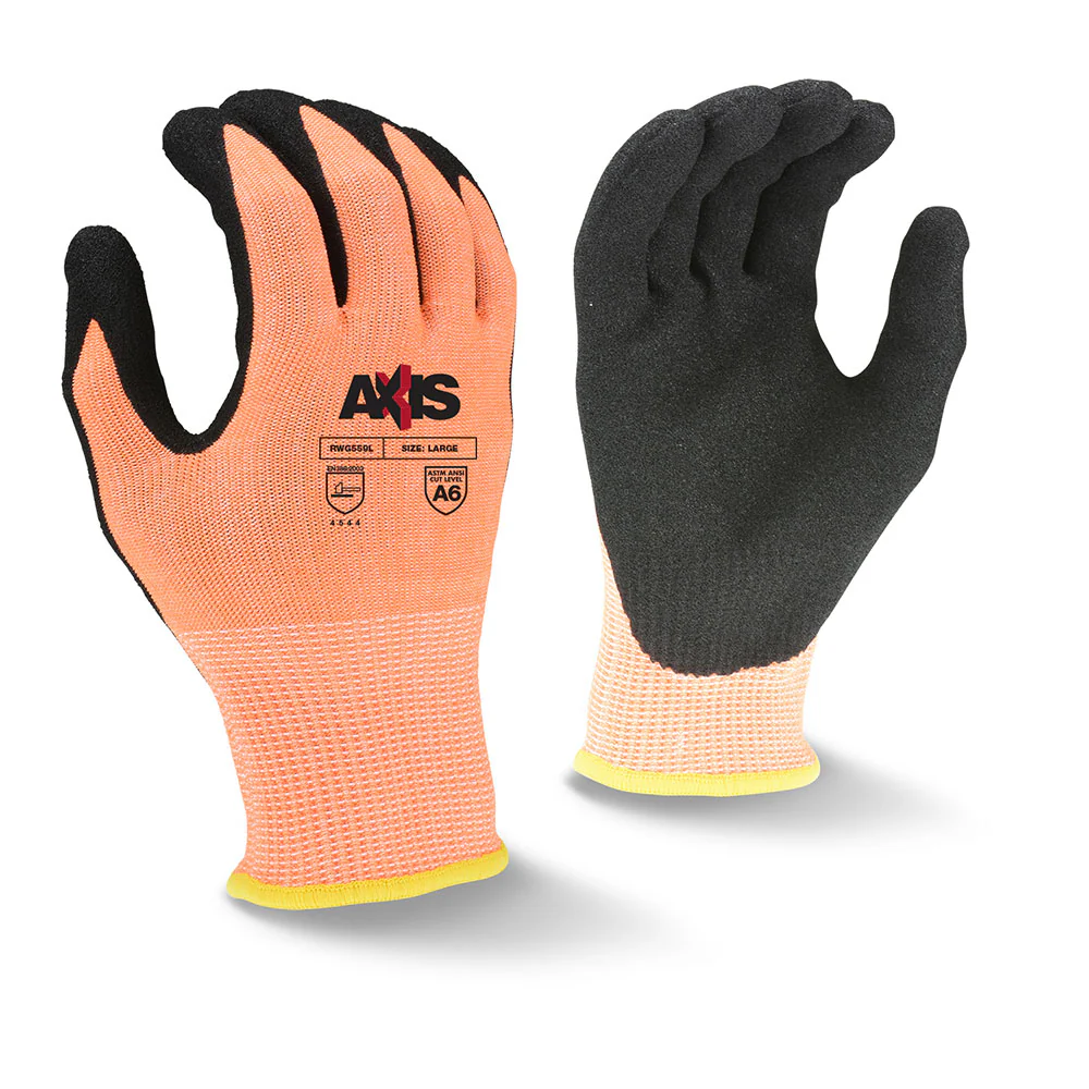 Radians RWG559XL XL Axis A7 Cut Protection Nitrile Coated Glove - Mactool Shop
