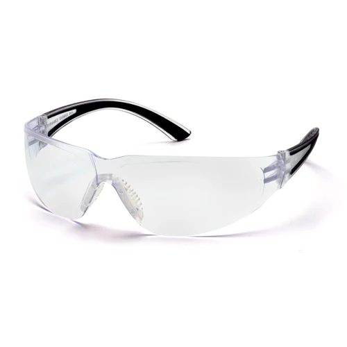 Pyramex SB3610S Cortez Eyewear Clear Lens Safety Glasses with Black Temples - Mactool Shop