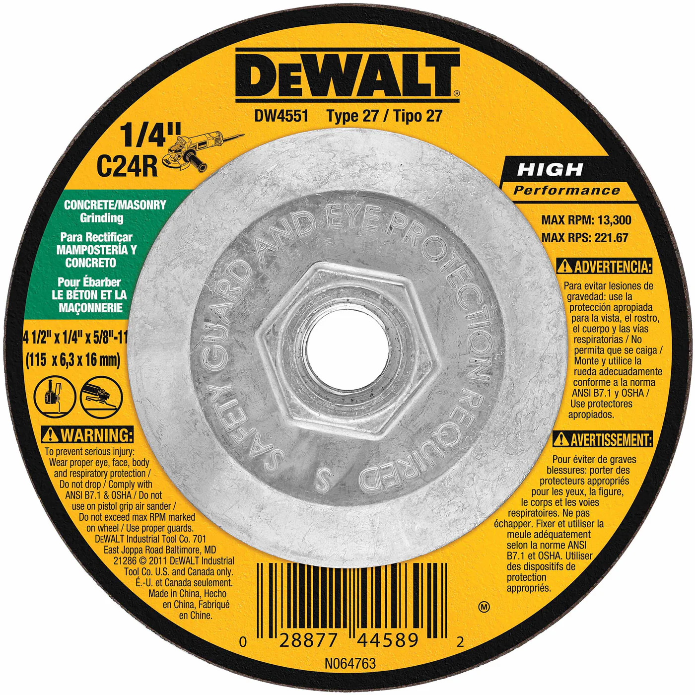 DeWalt DW4551 4-1/2