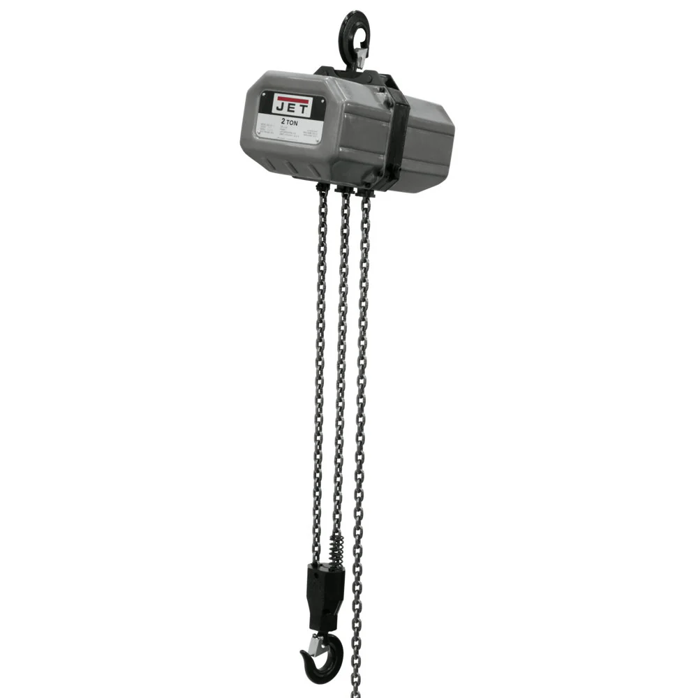 Jet JT9-211500 2SS-1C-15, 2-Ton Electric Chain Hoist 1-Phase 15' Lift - Mactool Shop