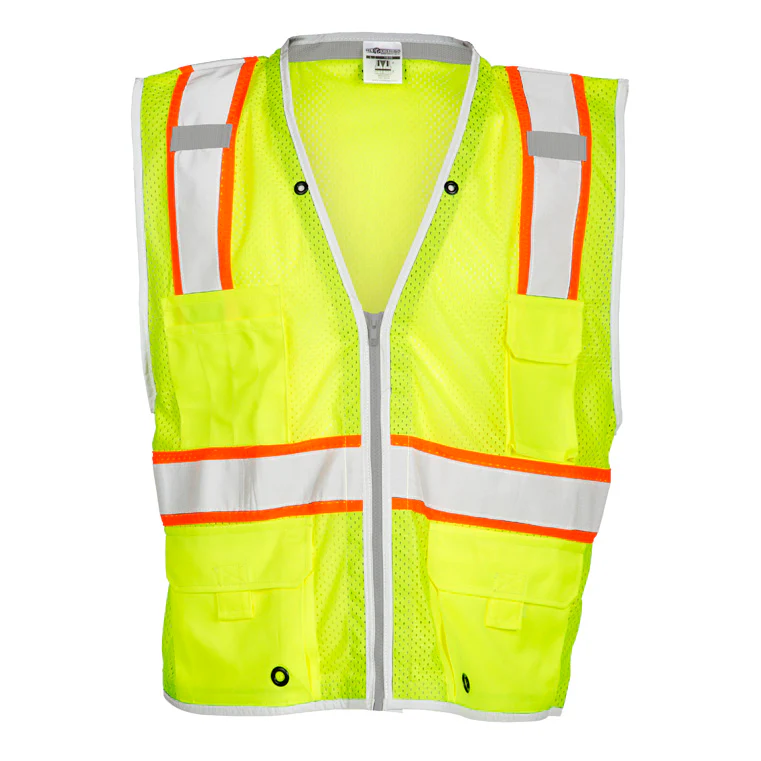 ML Kishigo 1510-4X 4X Lime Premium Brilliant Series Heavy Duty Vest - Mactool Shop