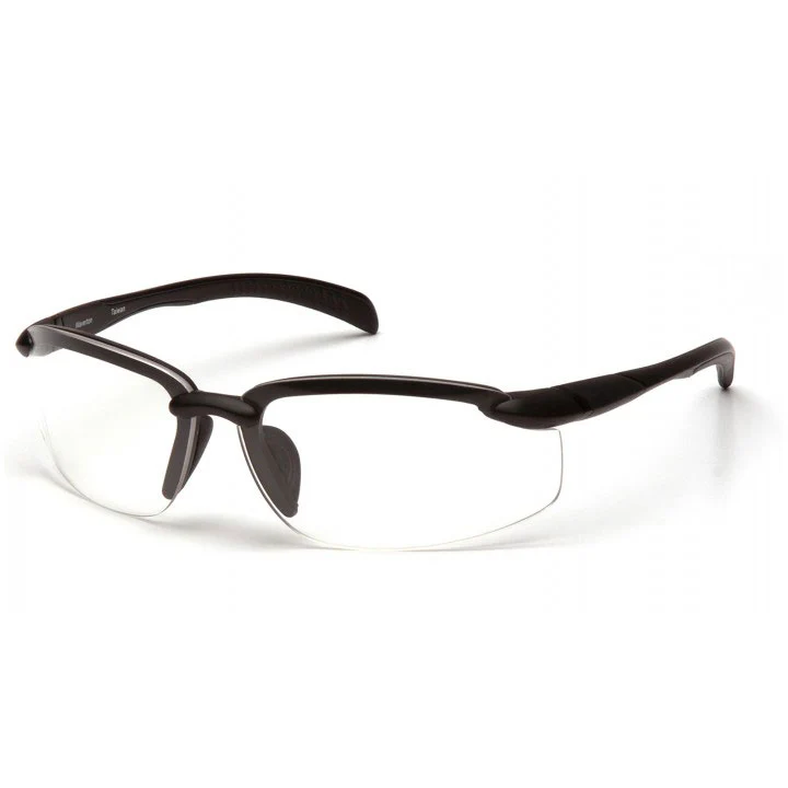 Pyramex VGSB1110DB Venture Gear - Waverton Clear Lens Safety Glasses with Black Frame - Mactool Shop