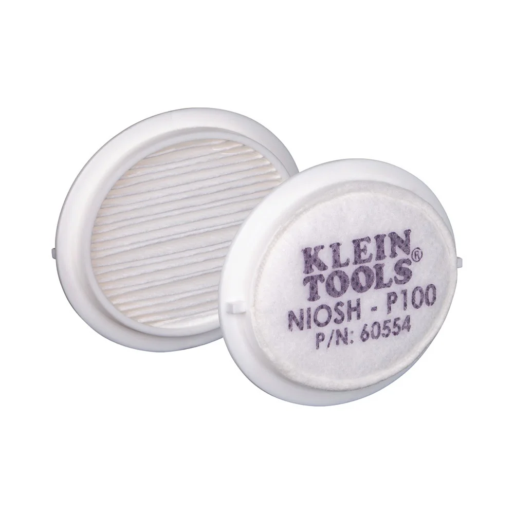 Klein 60554 P100 Half-Mask Respirator Replacement Filters, 2-Pack - Mactool Shop