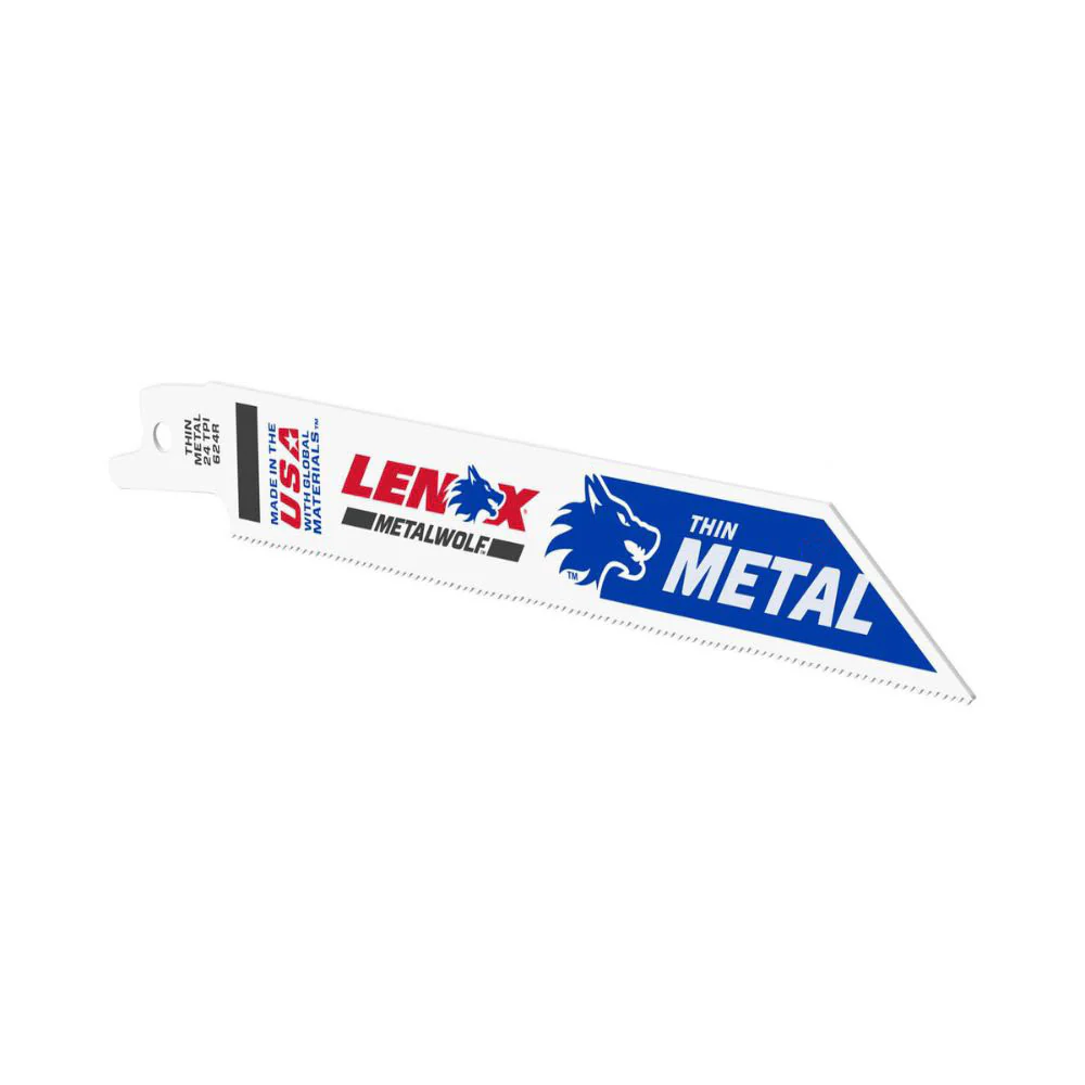 Lenox 20569S624R METALWOLF 6 in. 24 TPI WAVE EDGE Reciprocating Saw Blade - Mactool Shop