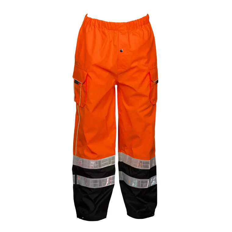 ML Kishigo RWP107-S/M Black Series Class E HiVis Rain Pants, Orange, S/M - Mactool Shop