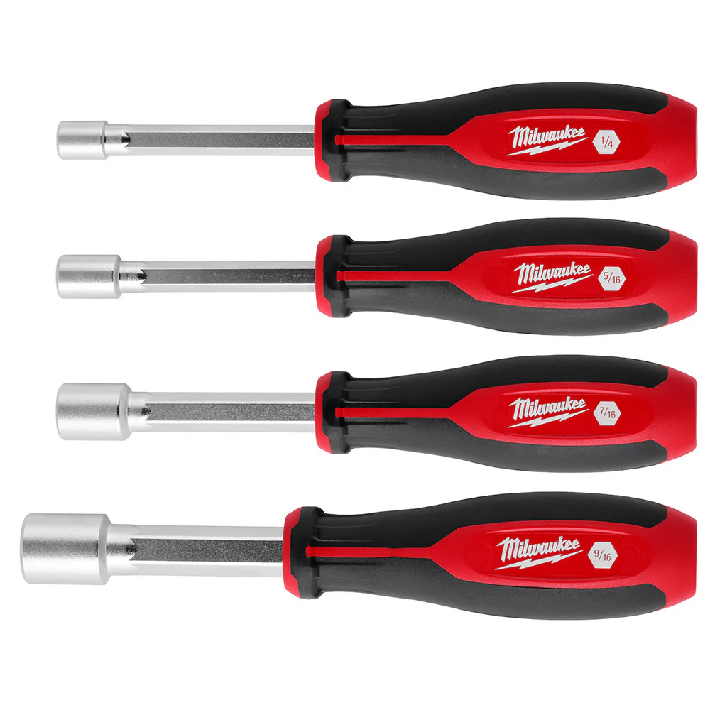 Milwaukee 48-22-2444 4pc SAE HollowCore Nut Driver Set - Mactool Shop