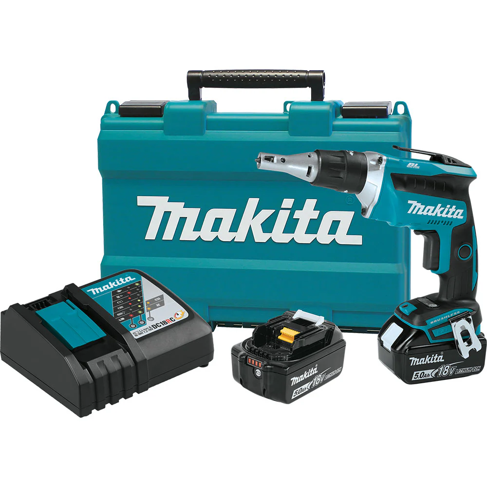 Makita XSF03T 18V LXT Brushless 4,000 RPM Drywall Screwdriver Kit (5.0Ah) - Mactool Shop