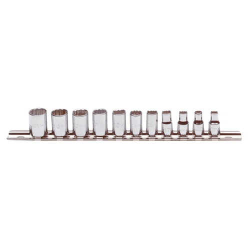Proto J47201 1/4 Drive 11 Pc. Metric Socket Set - 12 Point - Mactool Shop