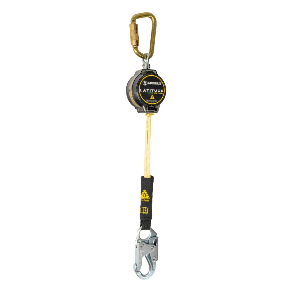 Safewaze 020-5200 Latitude Pro Arc Flash 7' Single Web SRL: Carabiner, Snap Hook - Mactool Shop