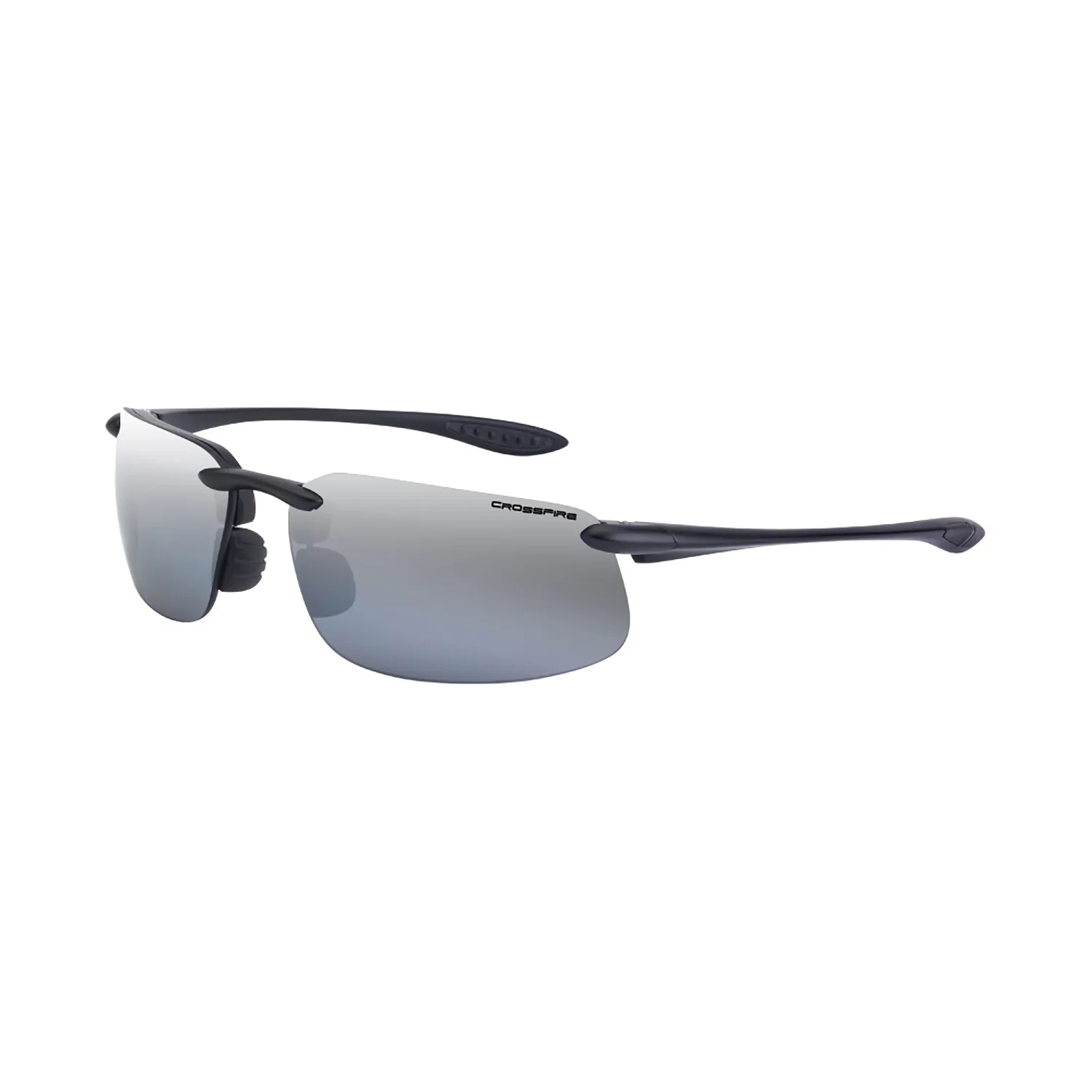 Crossfire ES4 - Silver mirror lens / Shiny black frame - Mactool Shop
