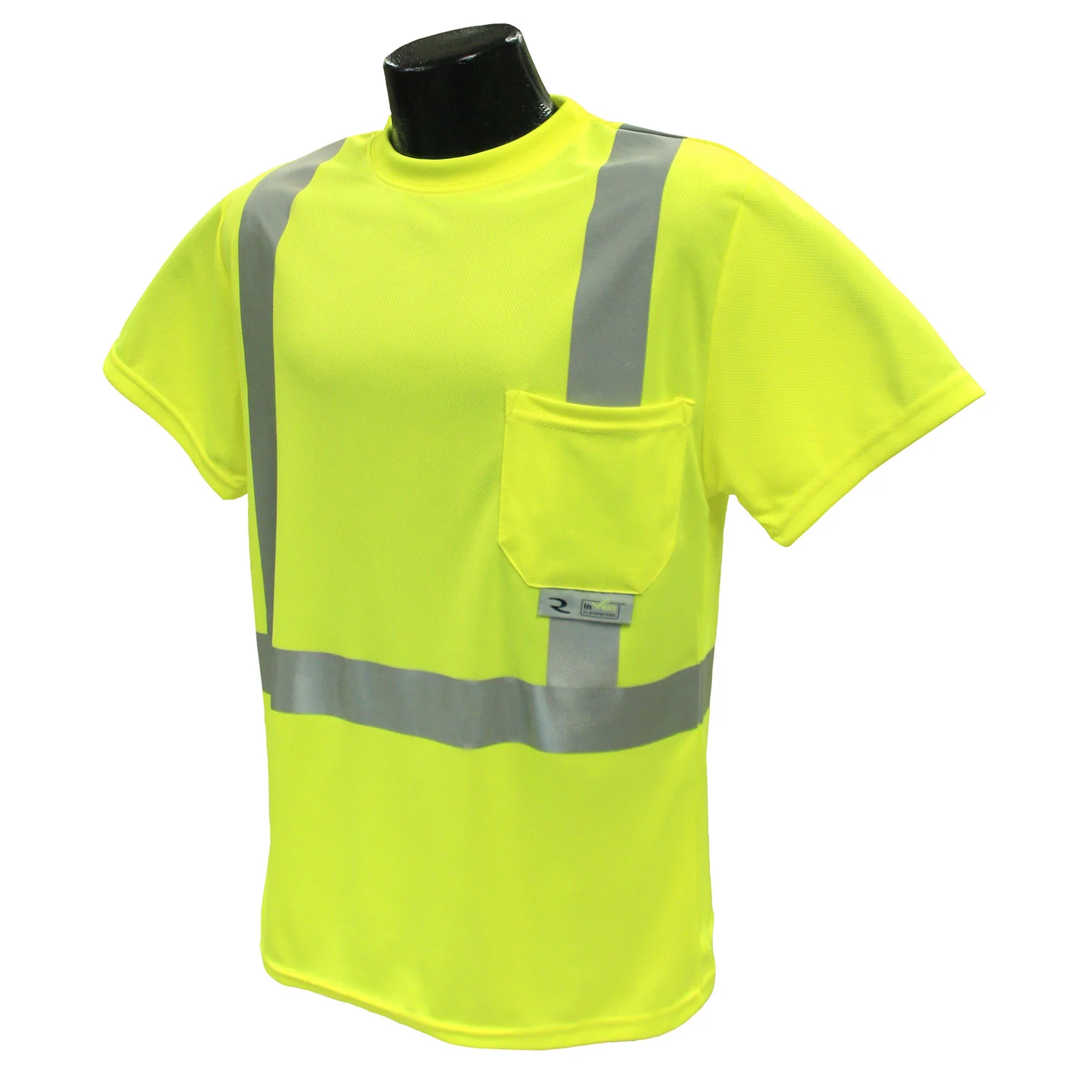 Radians ST11-2PGS-L Large Class 2 TShirt w/ Moisture Wicking Green - Mactool Shop