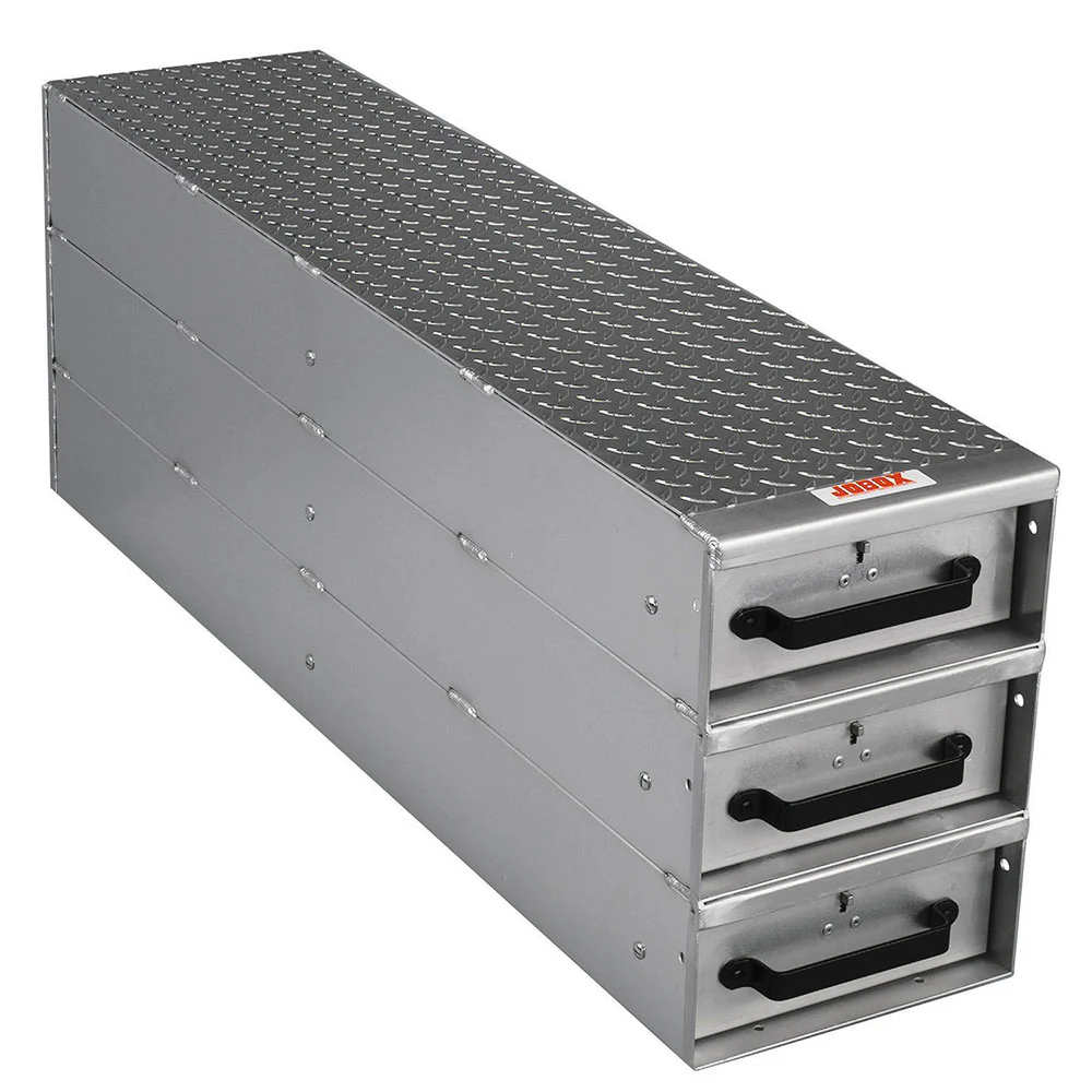 Crescent Jobox 1408980 3 Drawer Long Stacked Heavy-Duty Aluminum Drawer Storage - Mactool Shop