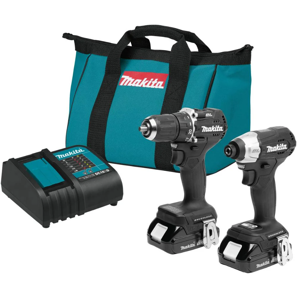 Makita CX203SYB 18V LXT Lithium-Ion Sub-Compact Brushless Cordless 2-Pc. Combo Kit (1.5Ah) - Mactool Shop