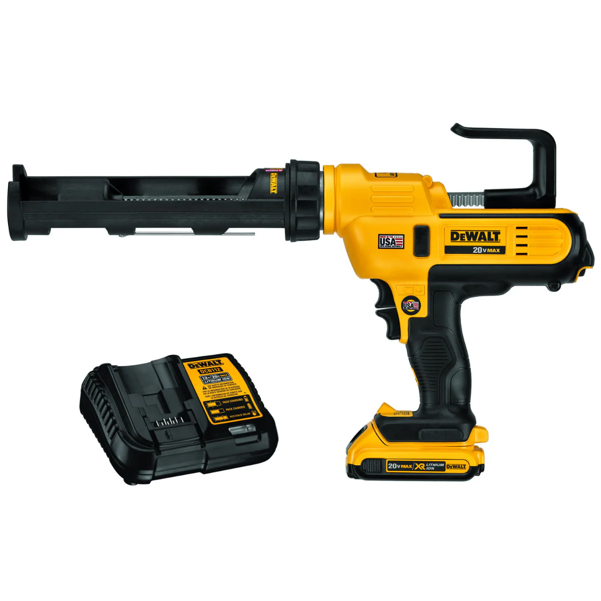 DeWalt DCE560D1 20V 10oz / 300ML ADHESIVE CAULKING GUN KIT - Mactool Shop