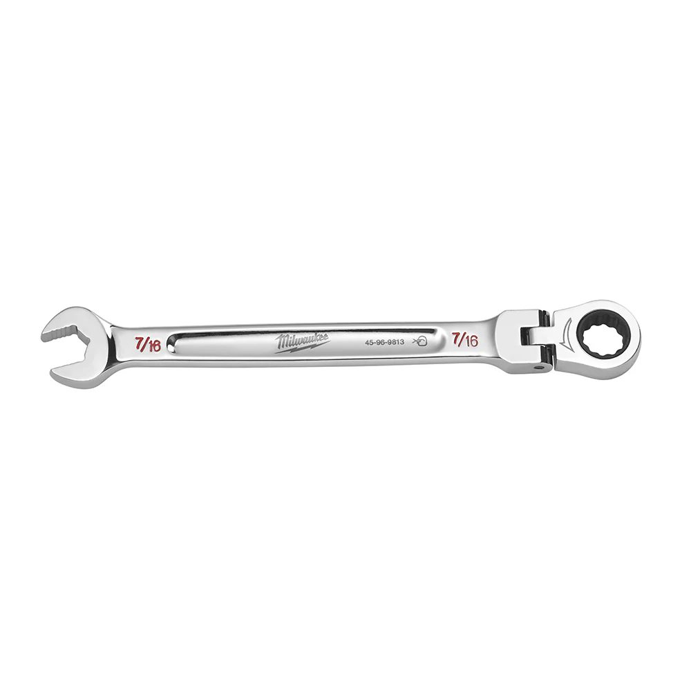 Milwaukee 45-96-9813 7/16in. Flex Head Combination Wrench - Mactool Shop