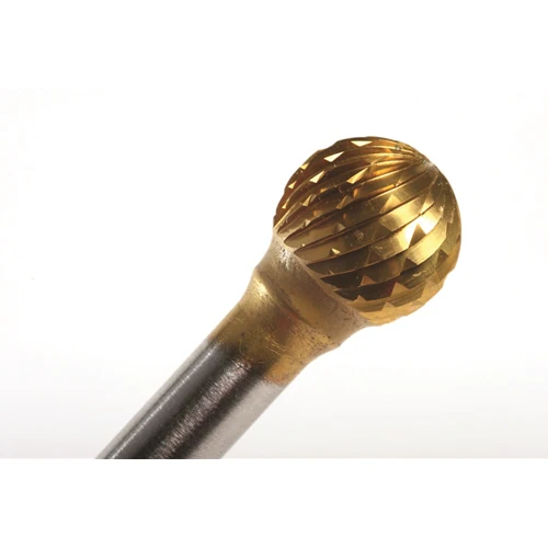Champion SD5 Champion Ball Shape SD5 TiN Coated Double Cut Carbide Bur - Mactool Shop