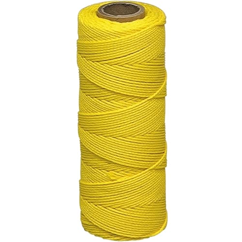 MarshallTown 624 16574 - Braided Nylon Mason's Line 500' Yellow, Size 18 6