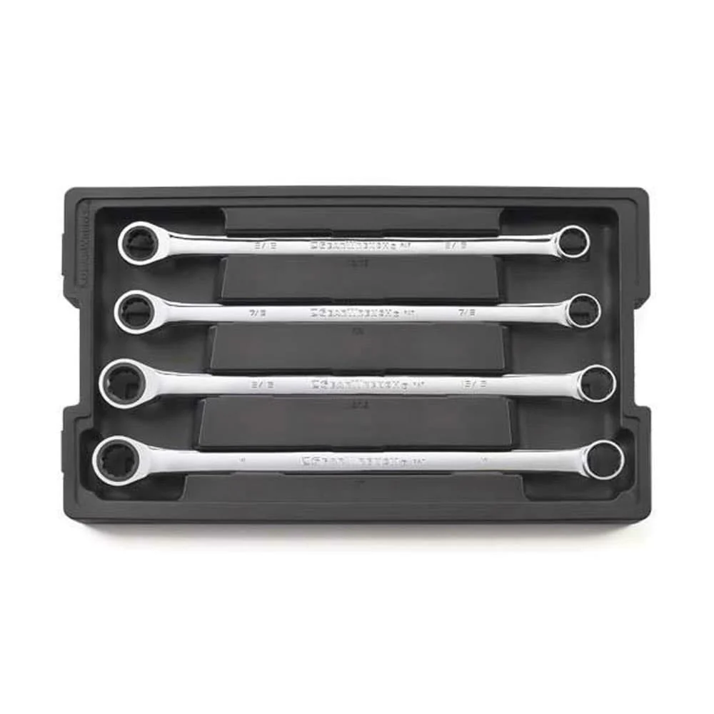 GearWrench 85996 4 Pc. 72-Tooth 12 Point XL GearBox Double Box Ratcheting SAE Wrench Add-On Set - Mactool Shop