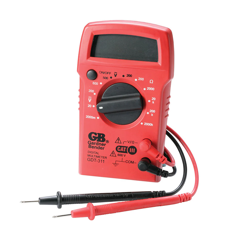 Gardner Bender GDT-311 Digital Multimeter 3 Func. 11 Range manual - Mactool Shop