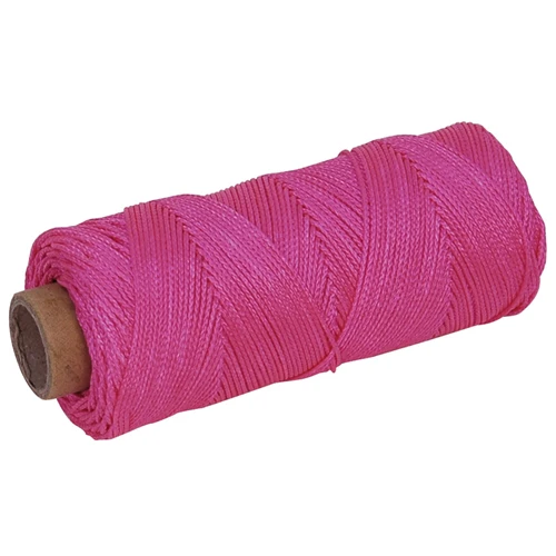 MarshallTown ML340 10840 - Braided Nylon Mason's Line 500' Fl. Pink, Size 18 6