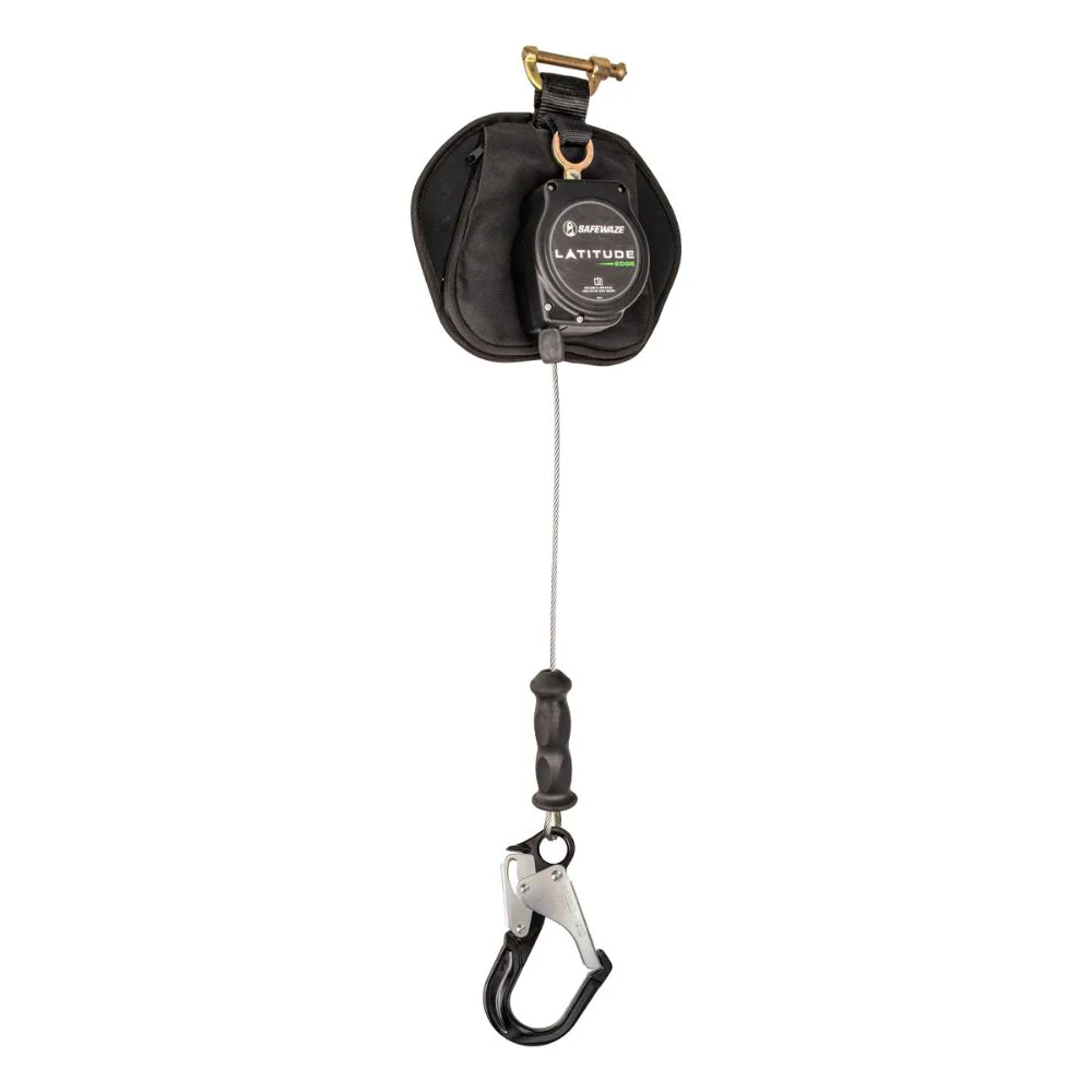 Safewaze SW8008-11LE-RBHALU Latitude Edge 11' Single Cable SRL: Alu Rebar Hook - Mactool Shop