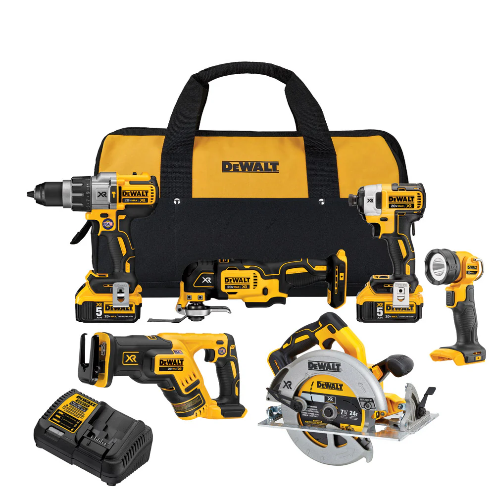 DeWalt DCK694P2 20V MAX XR LI-Ion 6-Tool Combo Kit - Mactool Shop