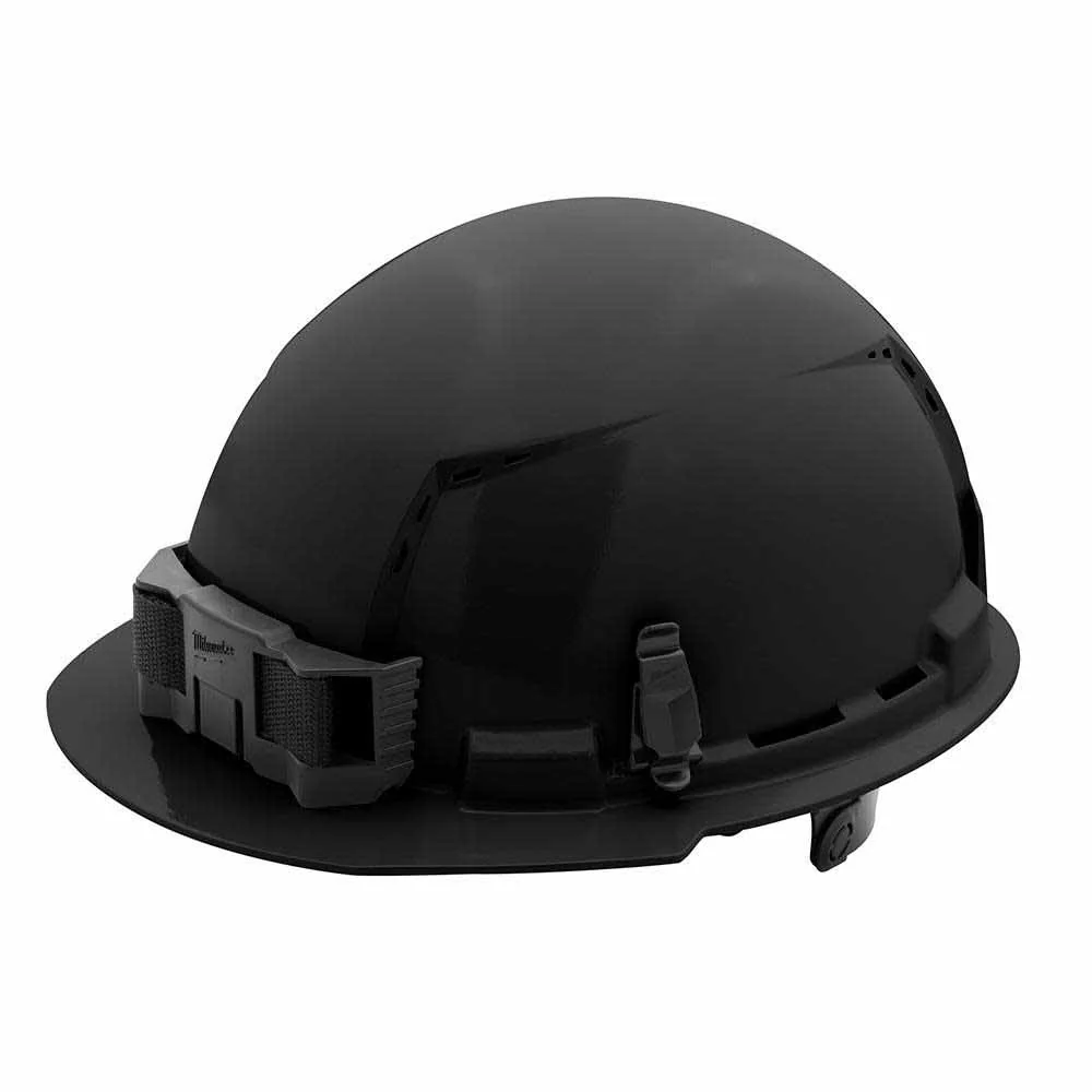 Milwaukee 48-73-1230 Black Front Brim Vented Hard Hat with 6PT Ratcheting Suspension – Type 1 Class C - Mactool Shop